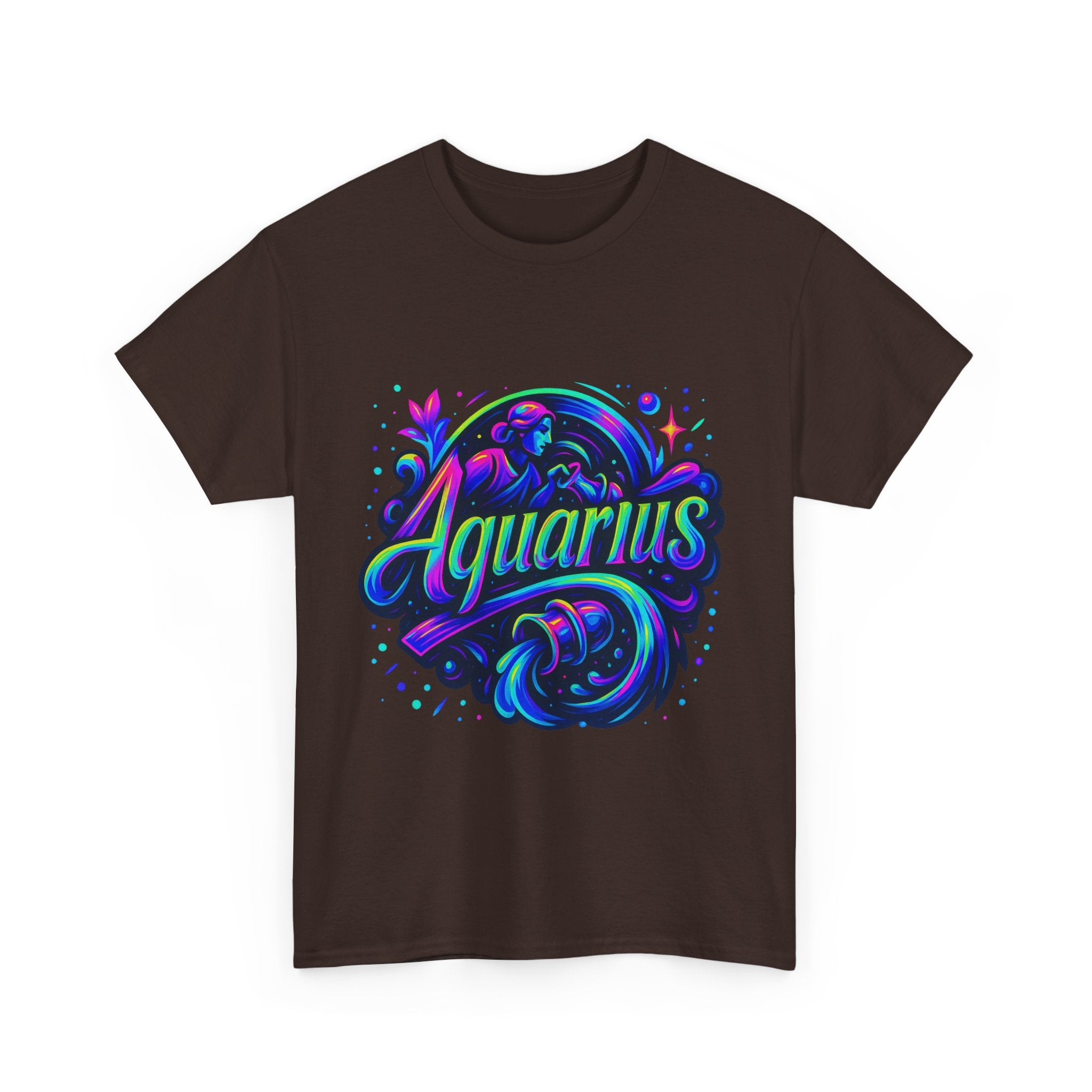 Neon Aquarius Zodiac Tee