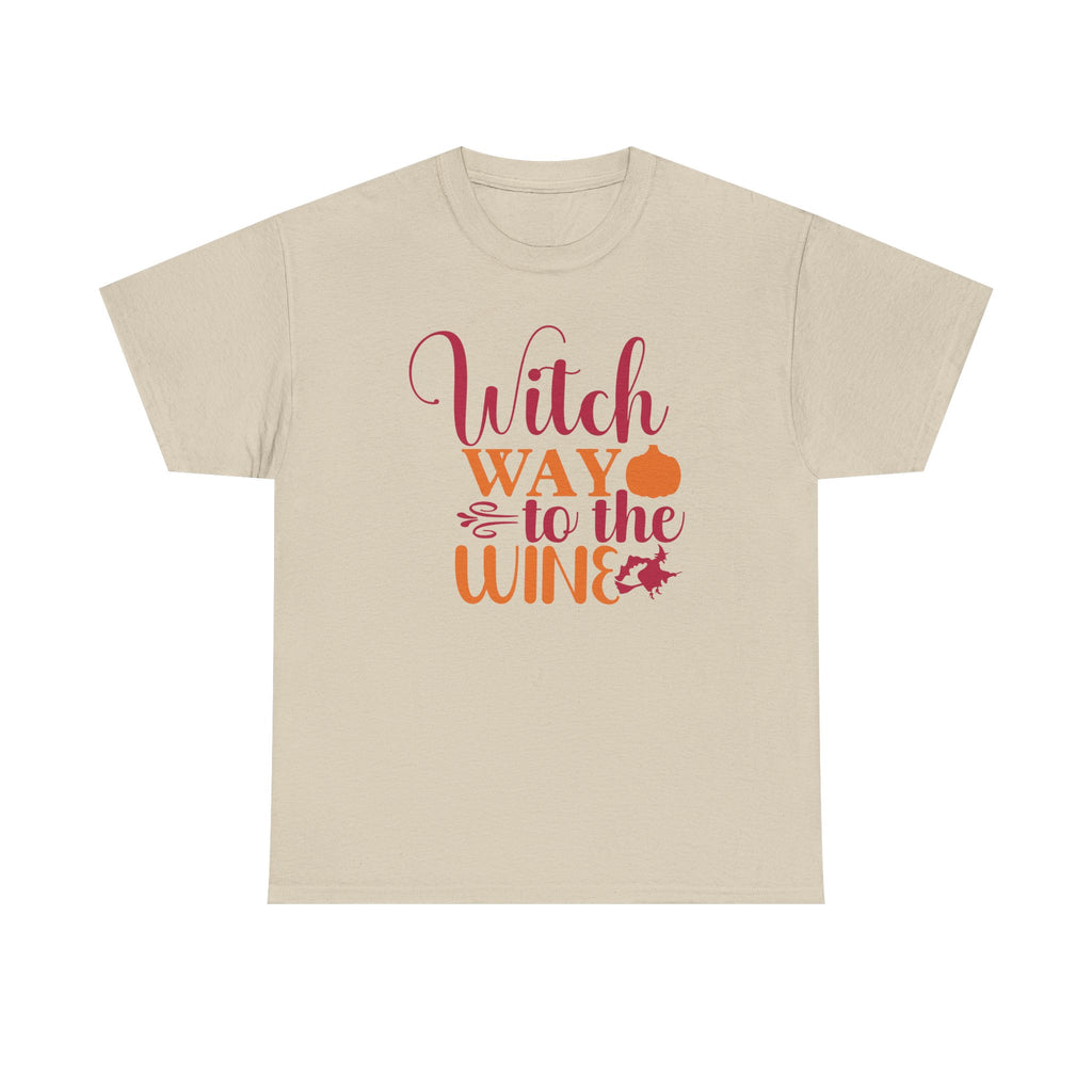 Witch Way To The Wine Halloween Tee