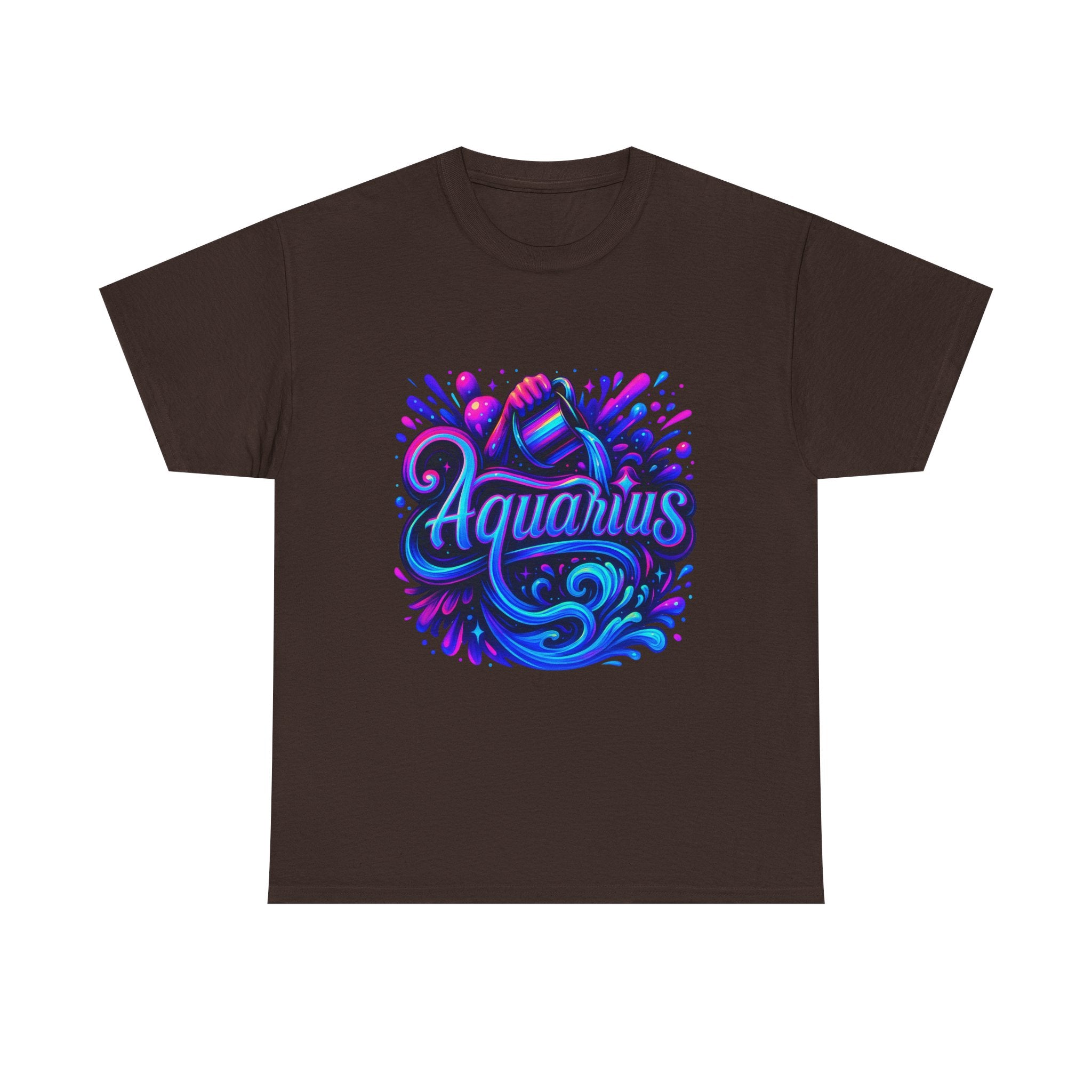 Neon Aquarius Zodiac Tee