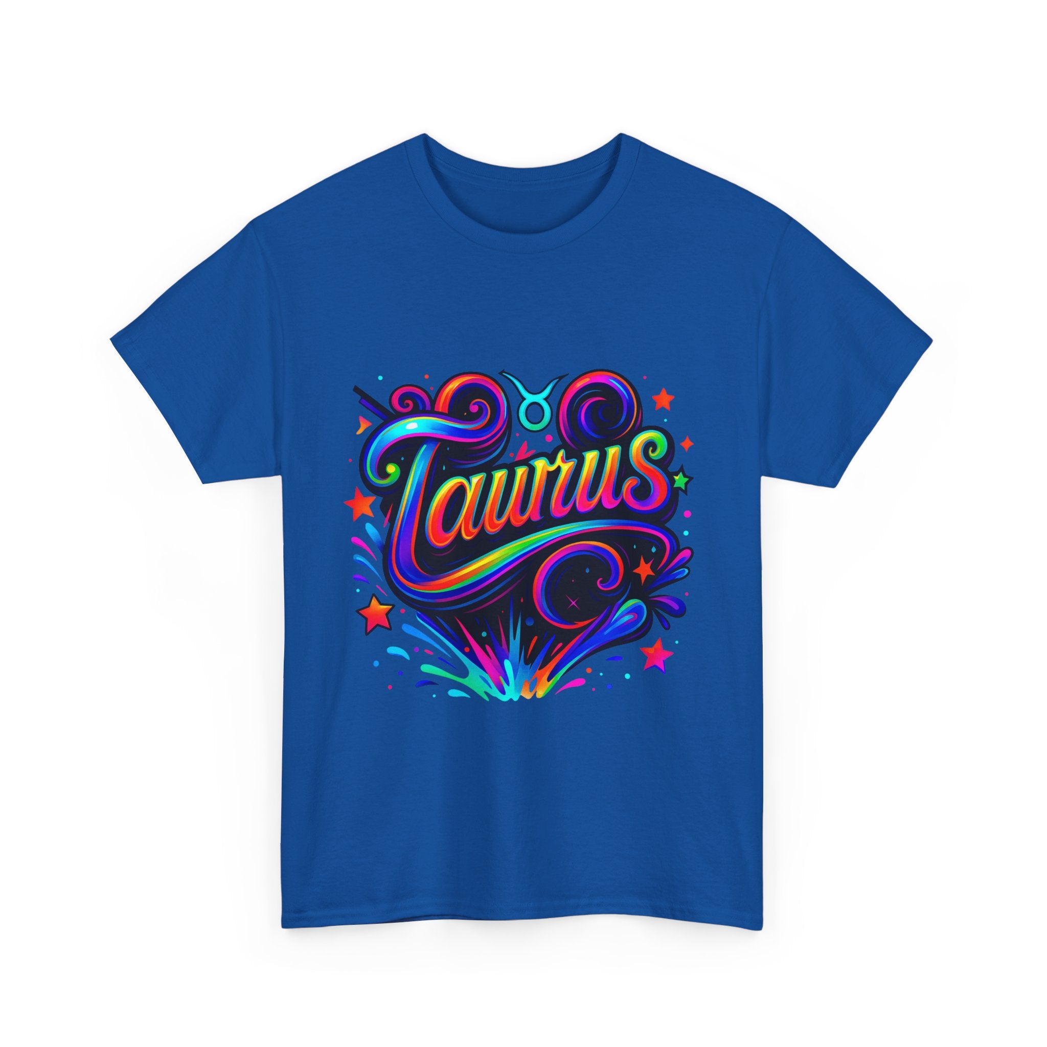Neon Taurus Zodiac Tee