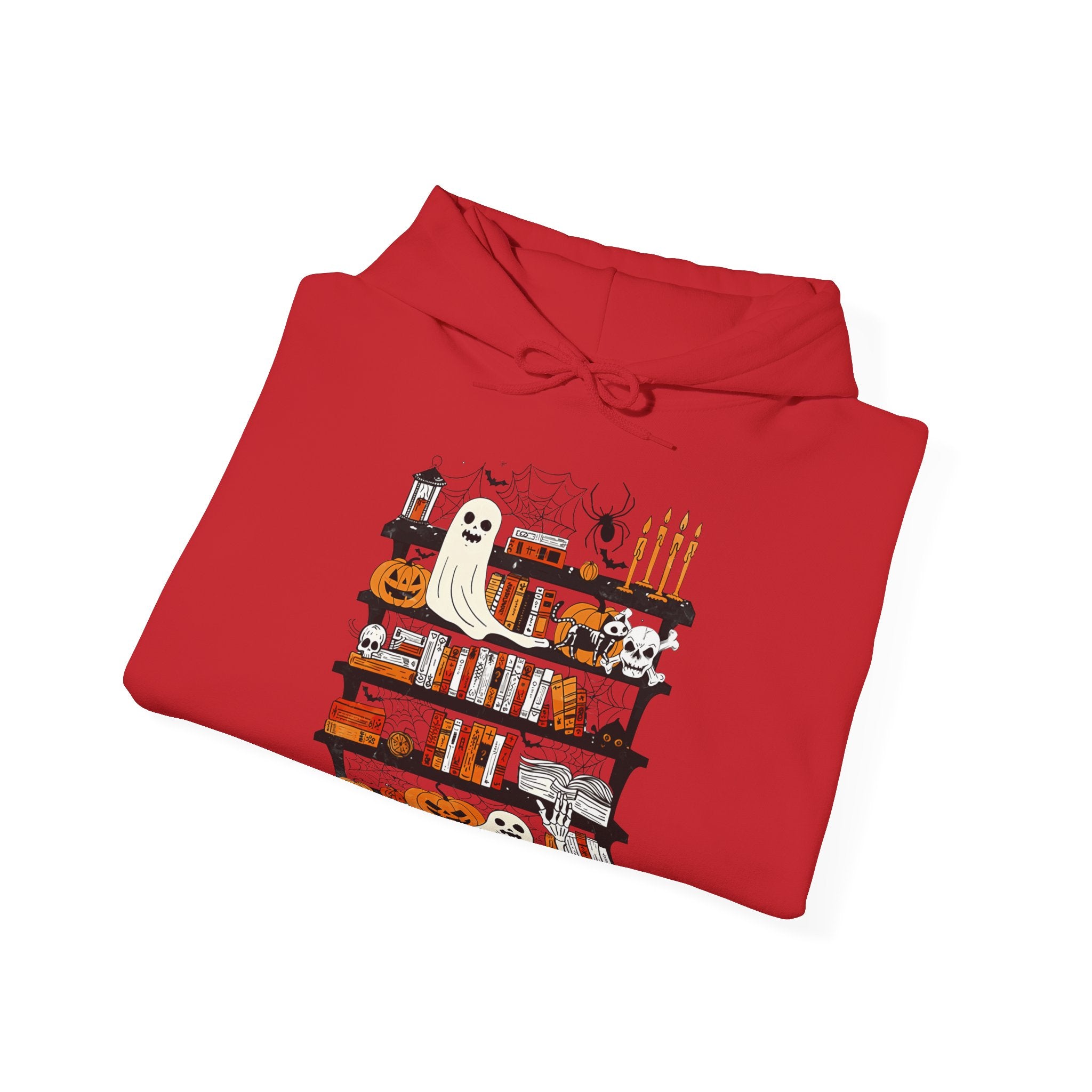 Funny Ghost Book Lovers Halloween Library Spooky Season Hoodie