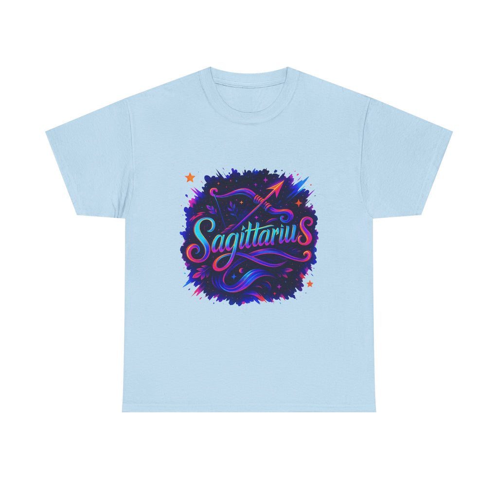 Neon Sagittarius Zodiac Tee