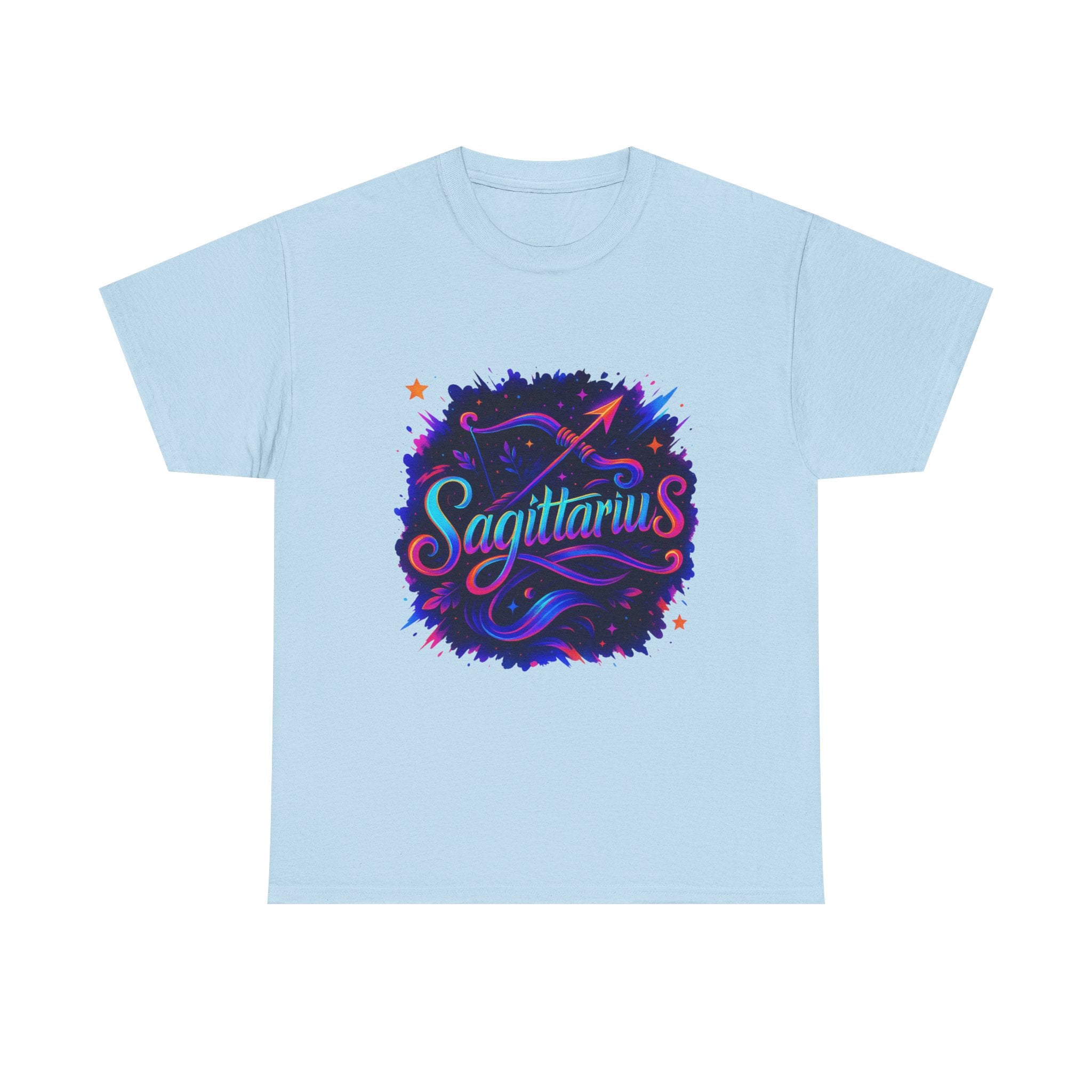 Neon Sagittarius Zodiac Tee