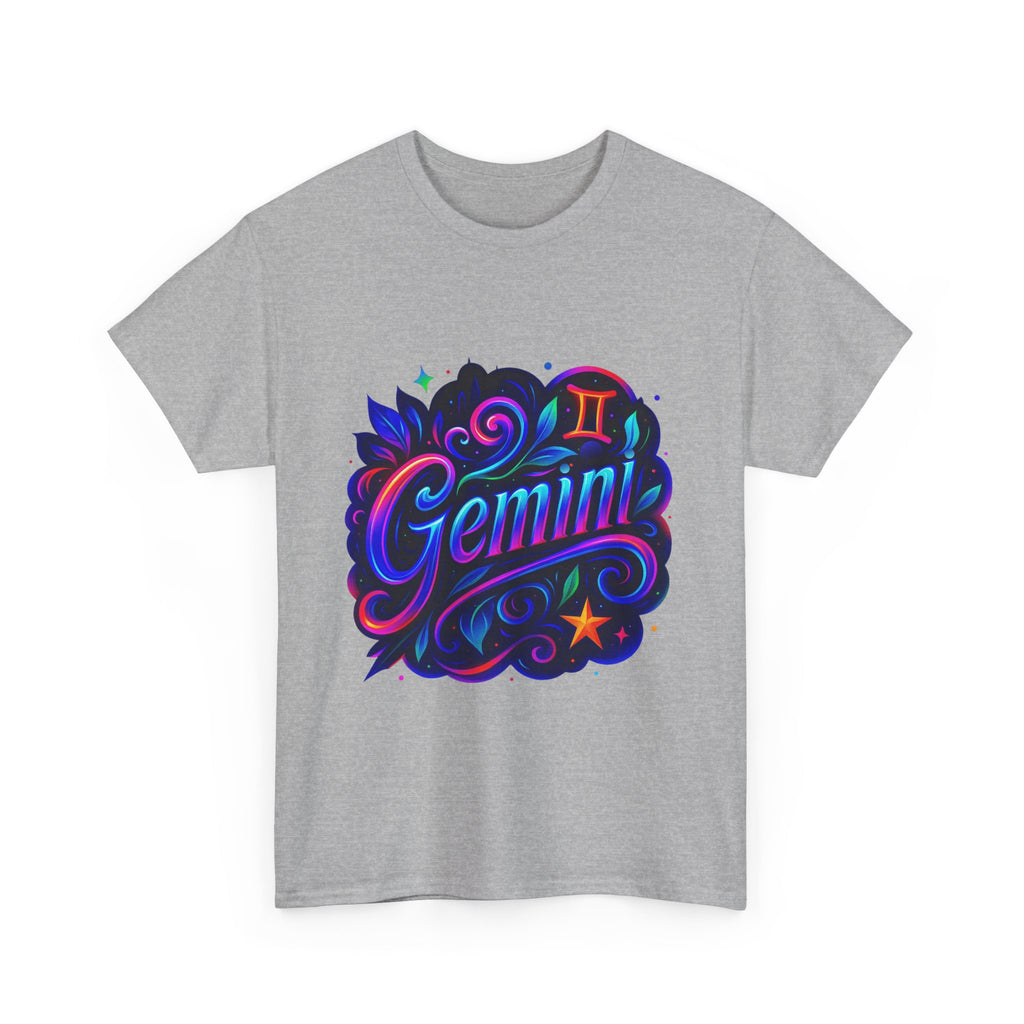 Neon Gemini Zodiac Tee