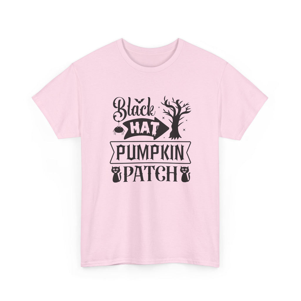 Black Cat Pumpkin Patch Halloween T-Shirt