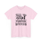 Black Cat Pumpkin Patch Halloween T-Shirt