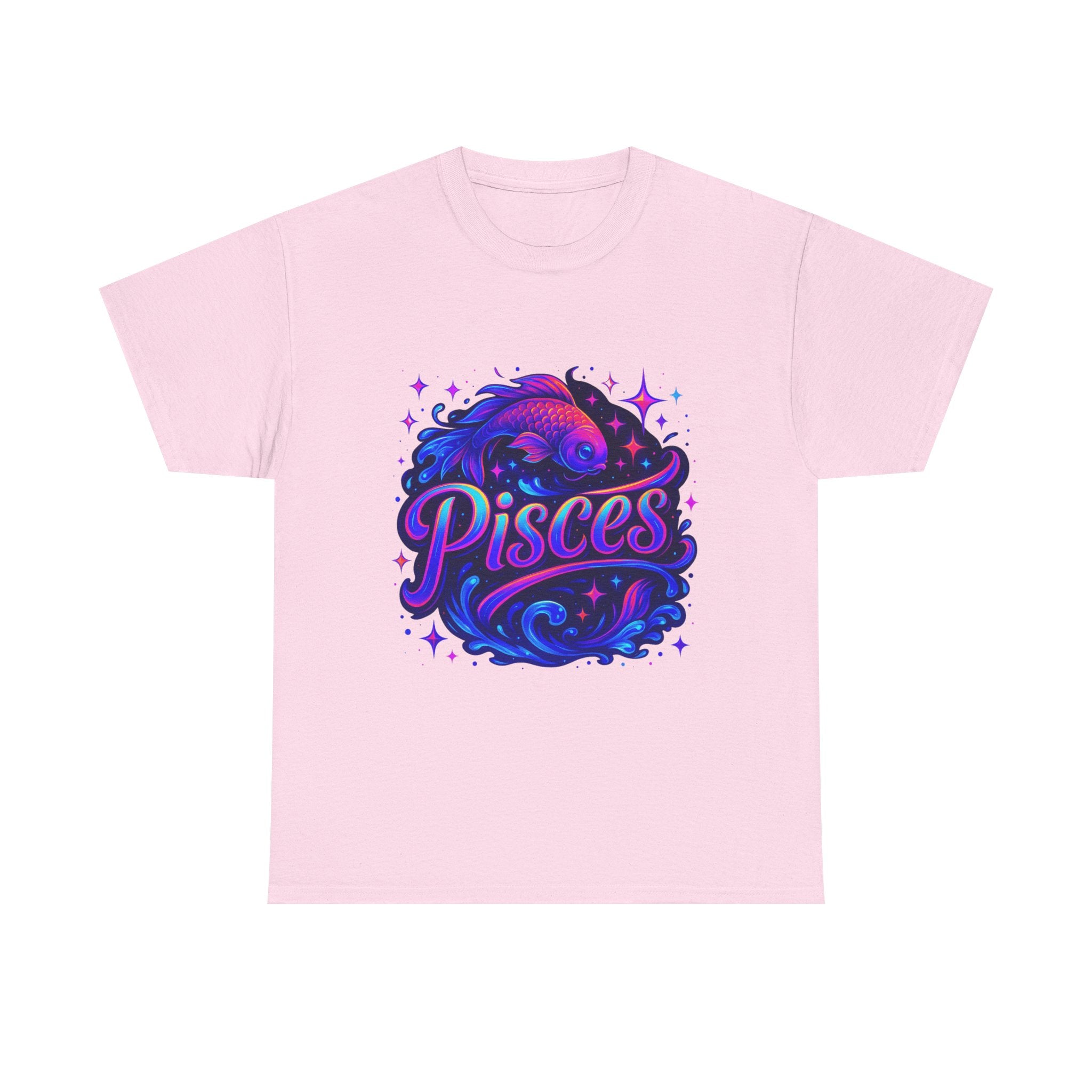 Neon Pisces Zodiac Tee