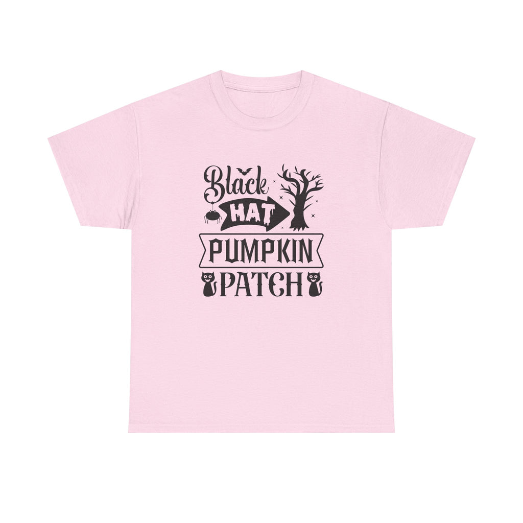 Black Cat Pumpkin Patch Halloween T-Shirt