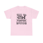 Black Cat Pumpkin Patch Halloween T-Shirt