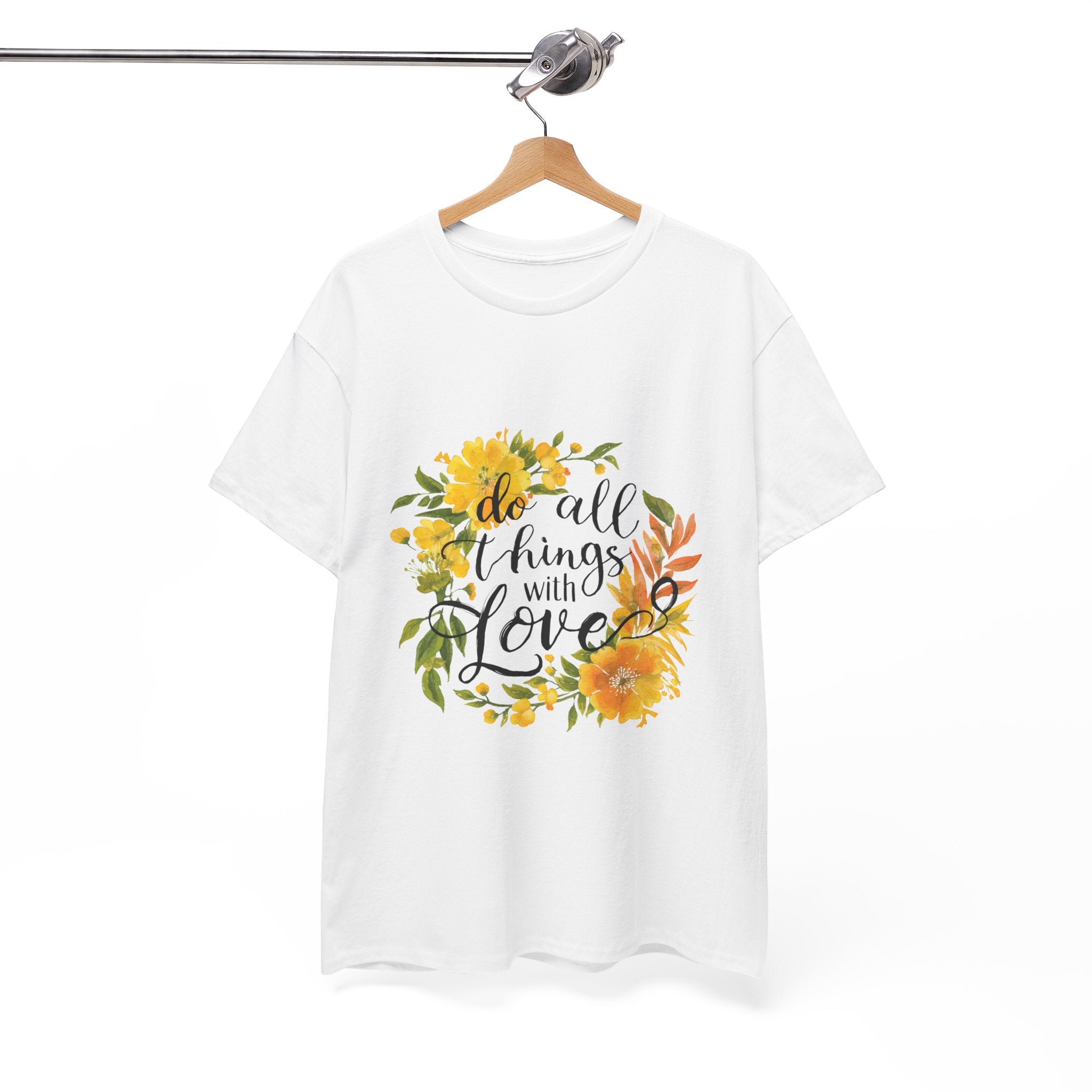 Do All Things With Love Floral Tee
