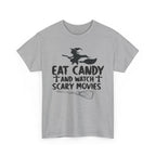 Eat Candy And Watch Scary Movies Halloween T-Shirt
