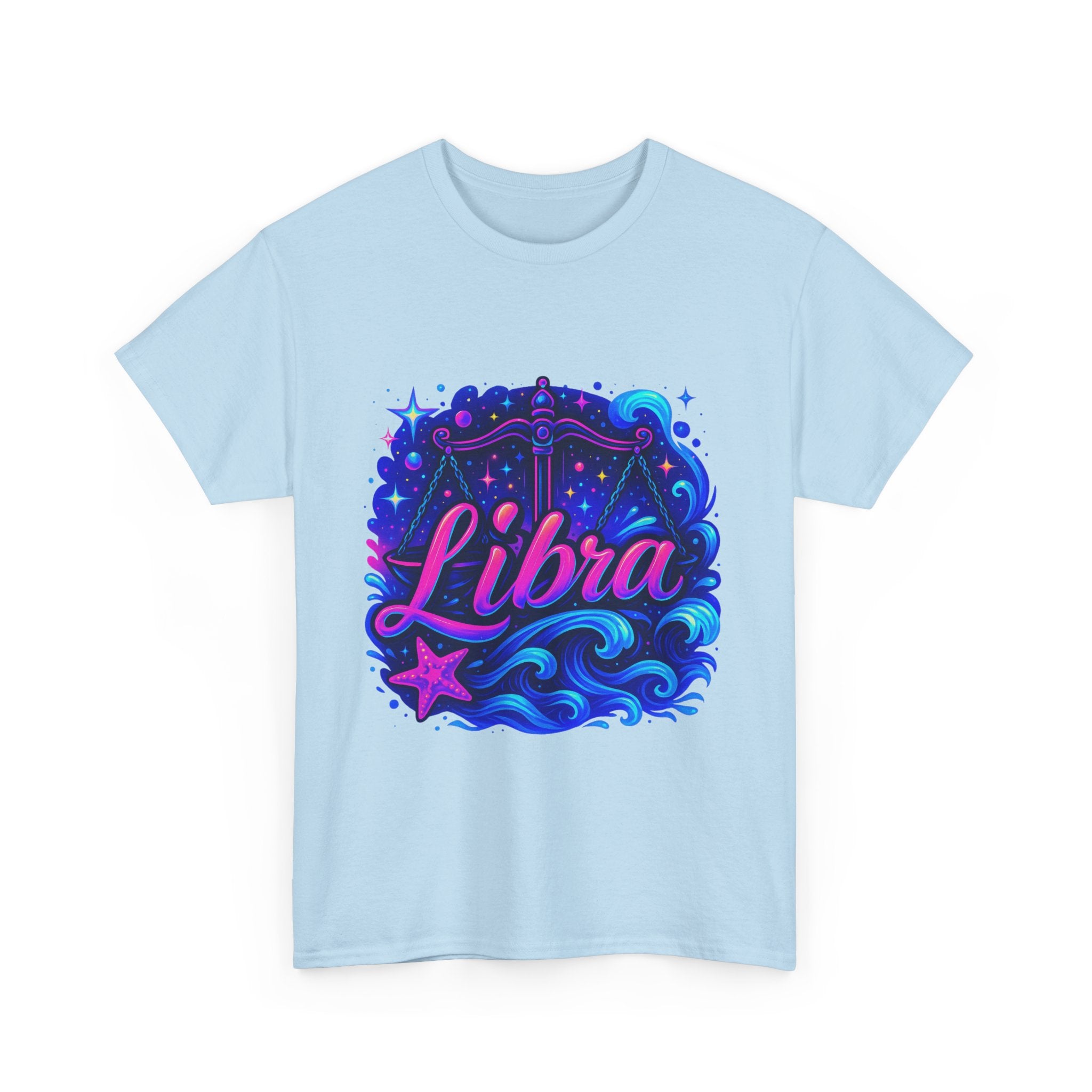 Neon Libra Zodiac Tee