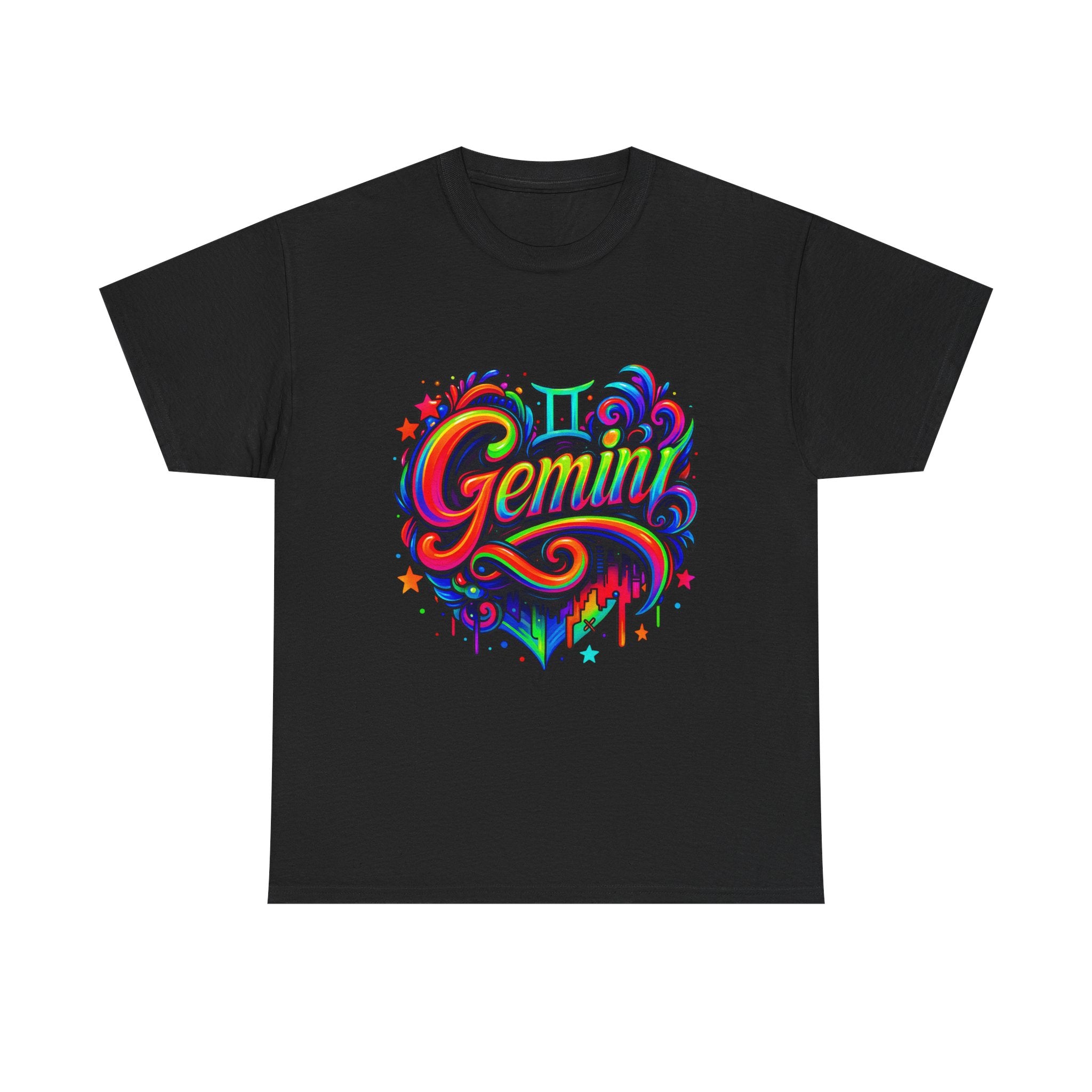 Neon Gemini Zodiac Tee