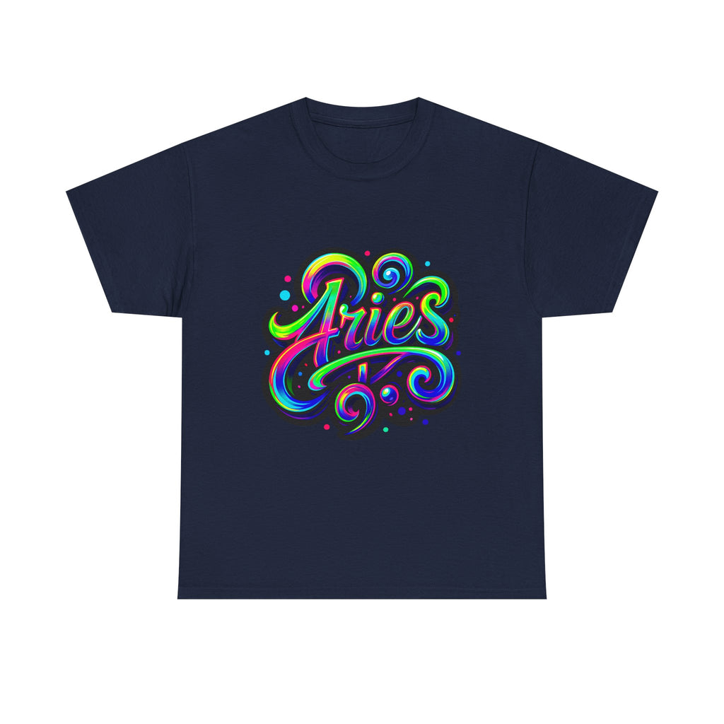 Neon Aries Zodiac Tee