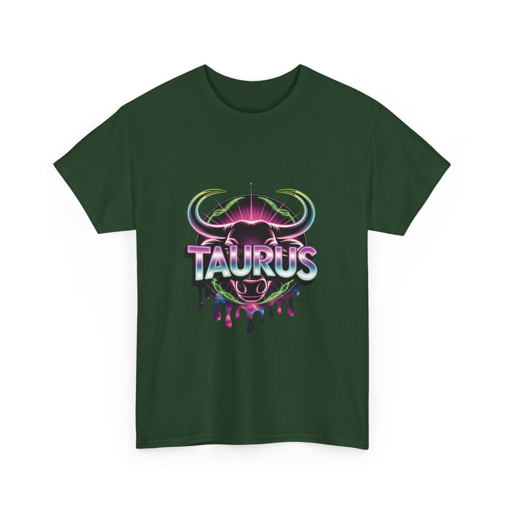 Neon Taurus Zodiac Tee