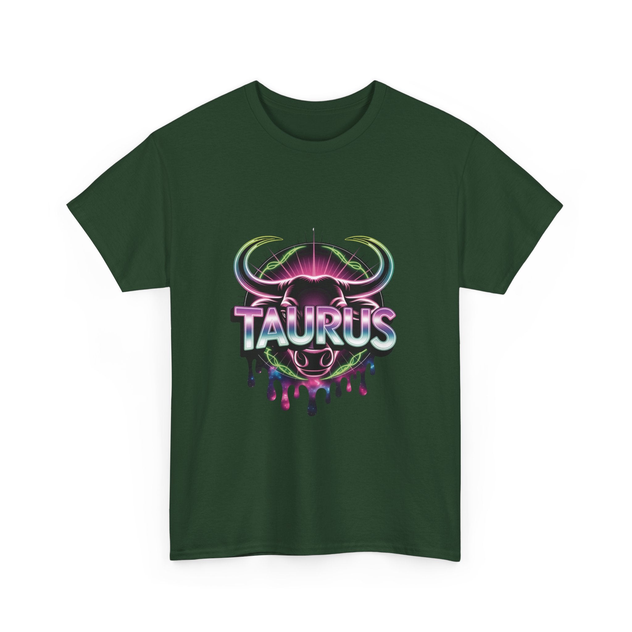 Neon Taurus Zodiac Tee