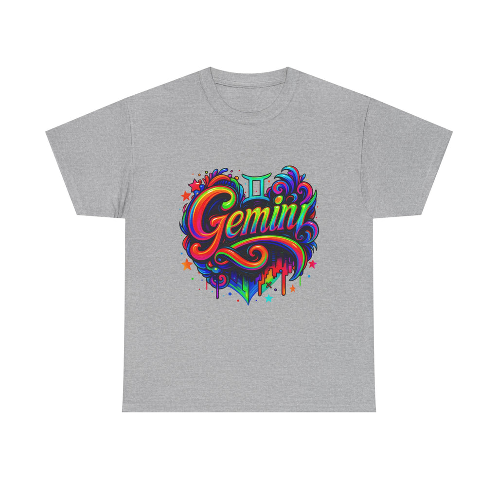 Neon Gemini Zodiac Tee