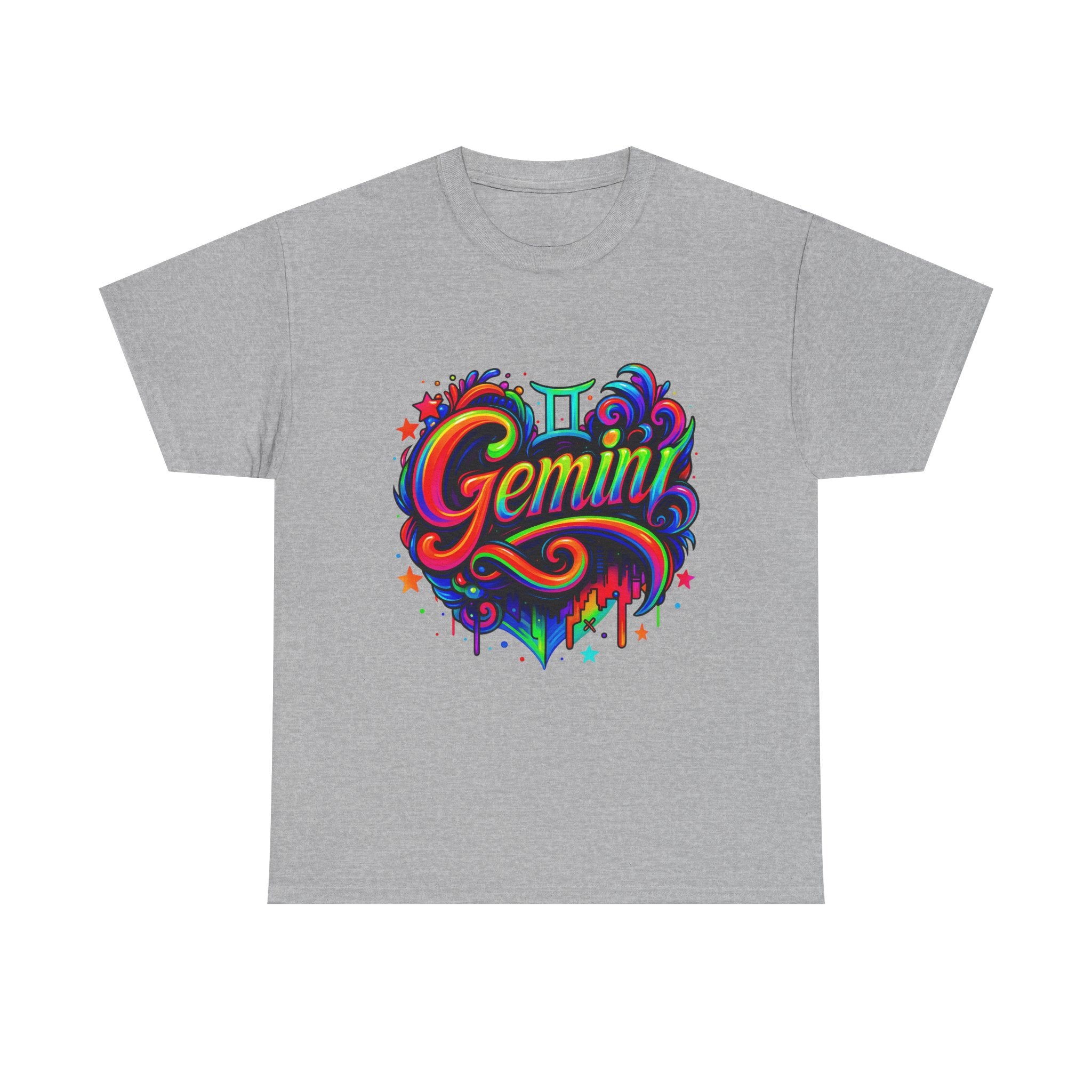 Neon Gemini Zodiac Tee