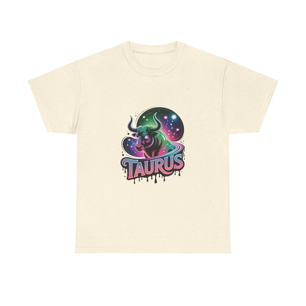 Neon Taurus Zodiac Tee