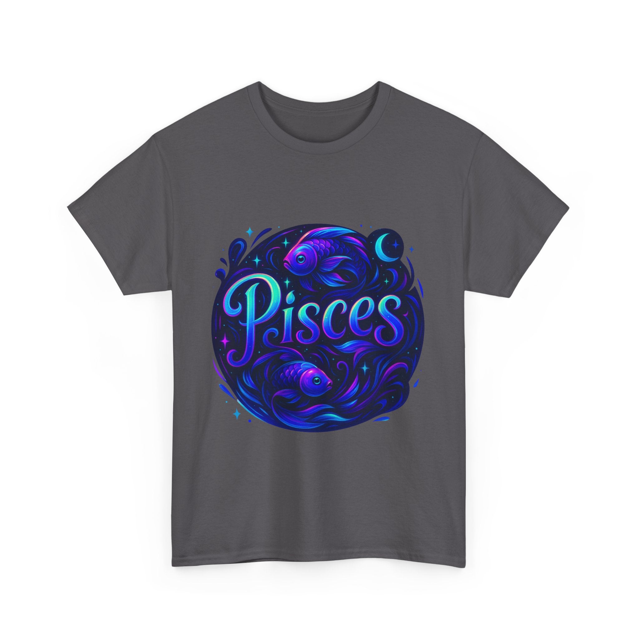 Neon Pisces Zodiac Tee