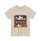 Cute Ghost Reading Books Halloween Librarian Book Long Sleeve T-Shirt
