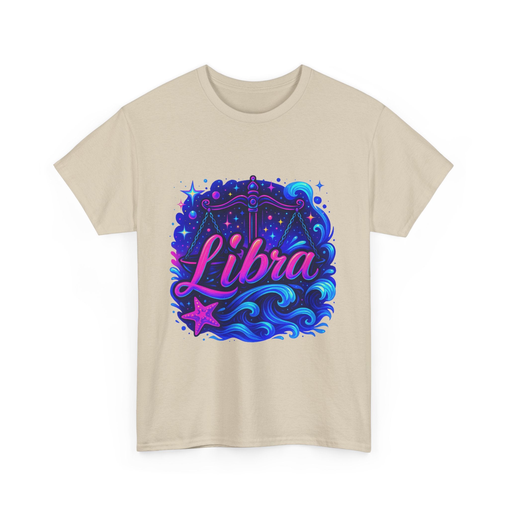 Neon Libra Zodiac Tee