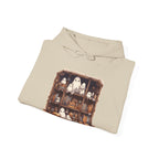 Cute Ghost Reading Books Halloween Librarian Book Hoodie
