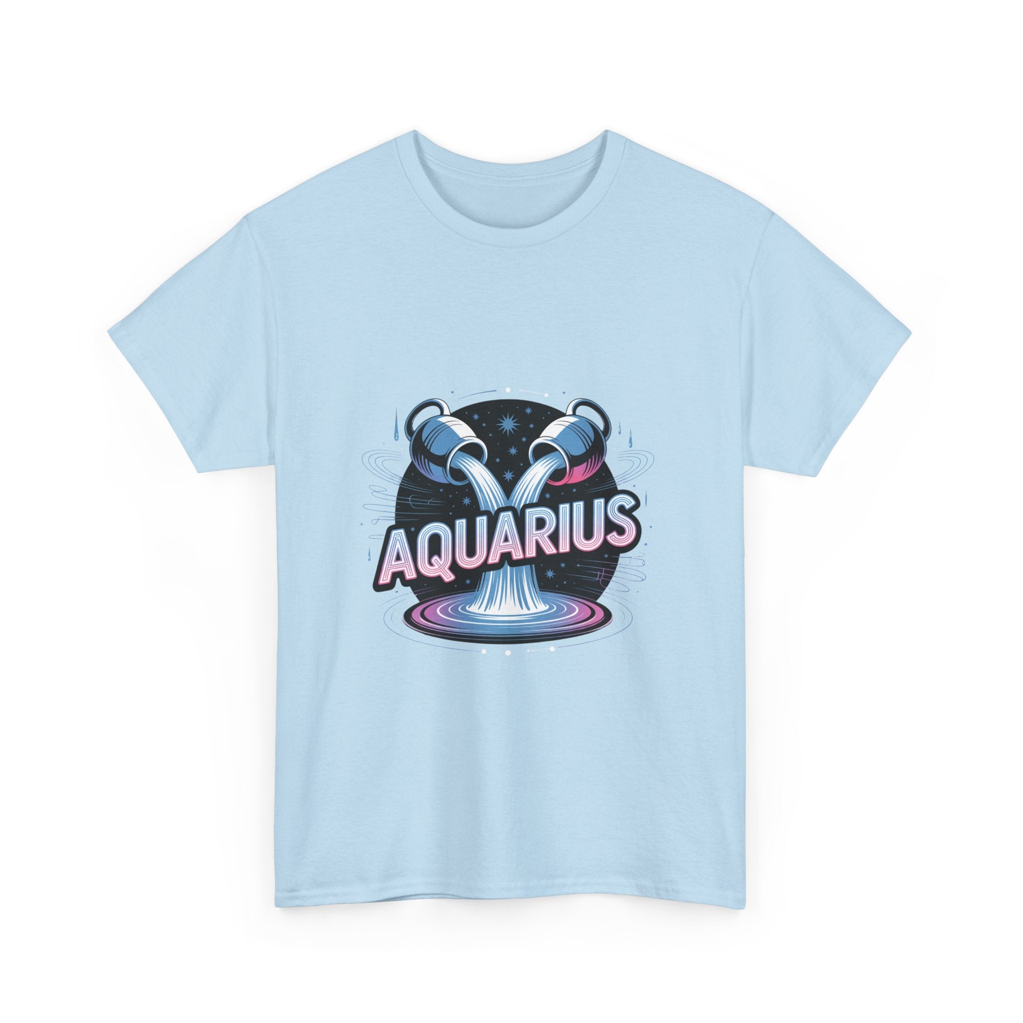 Neon Aquarius Zodiac Tee