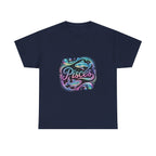 Neon Pisces Zodiac Tee