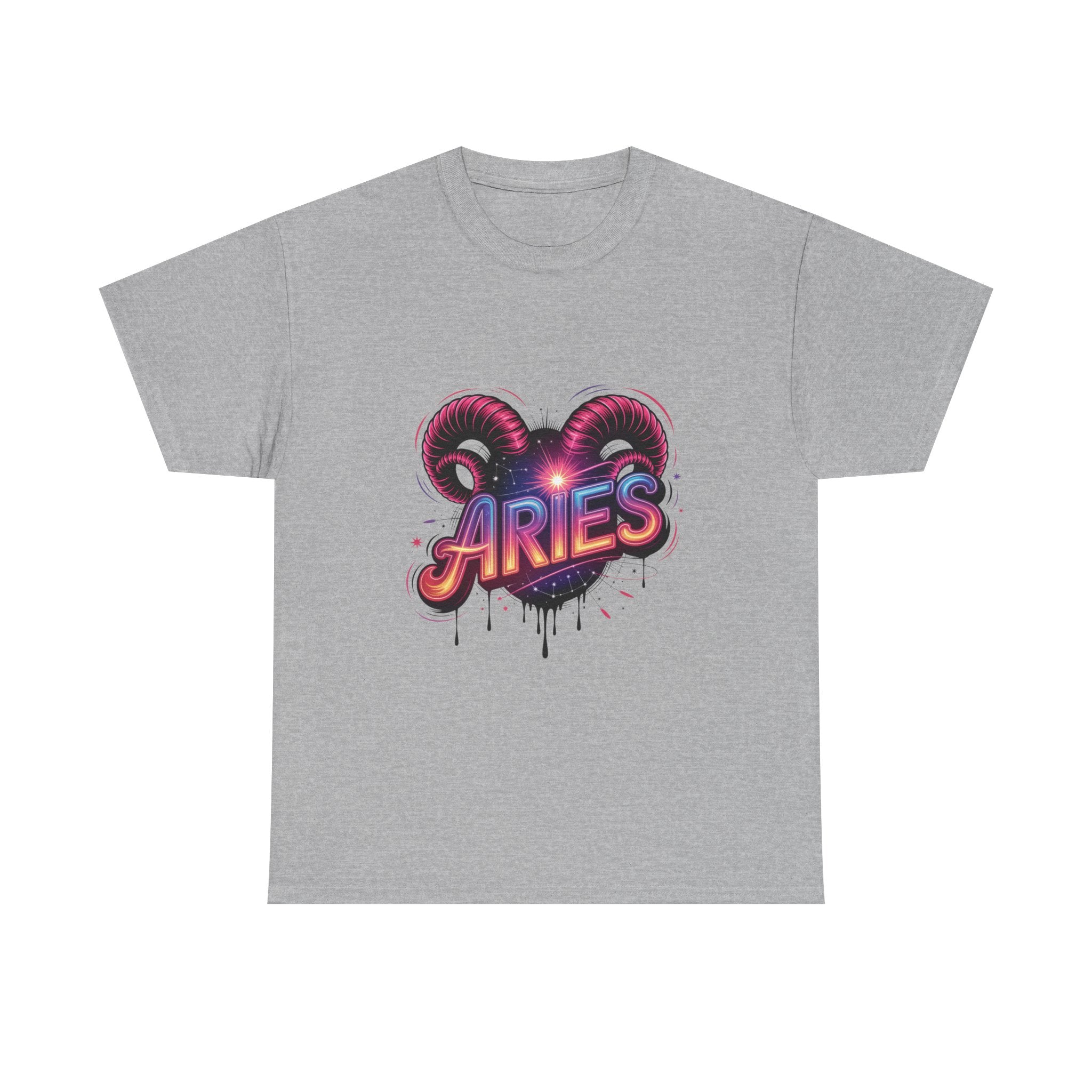 Neon Aries Zodiac Tee