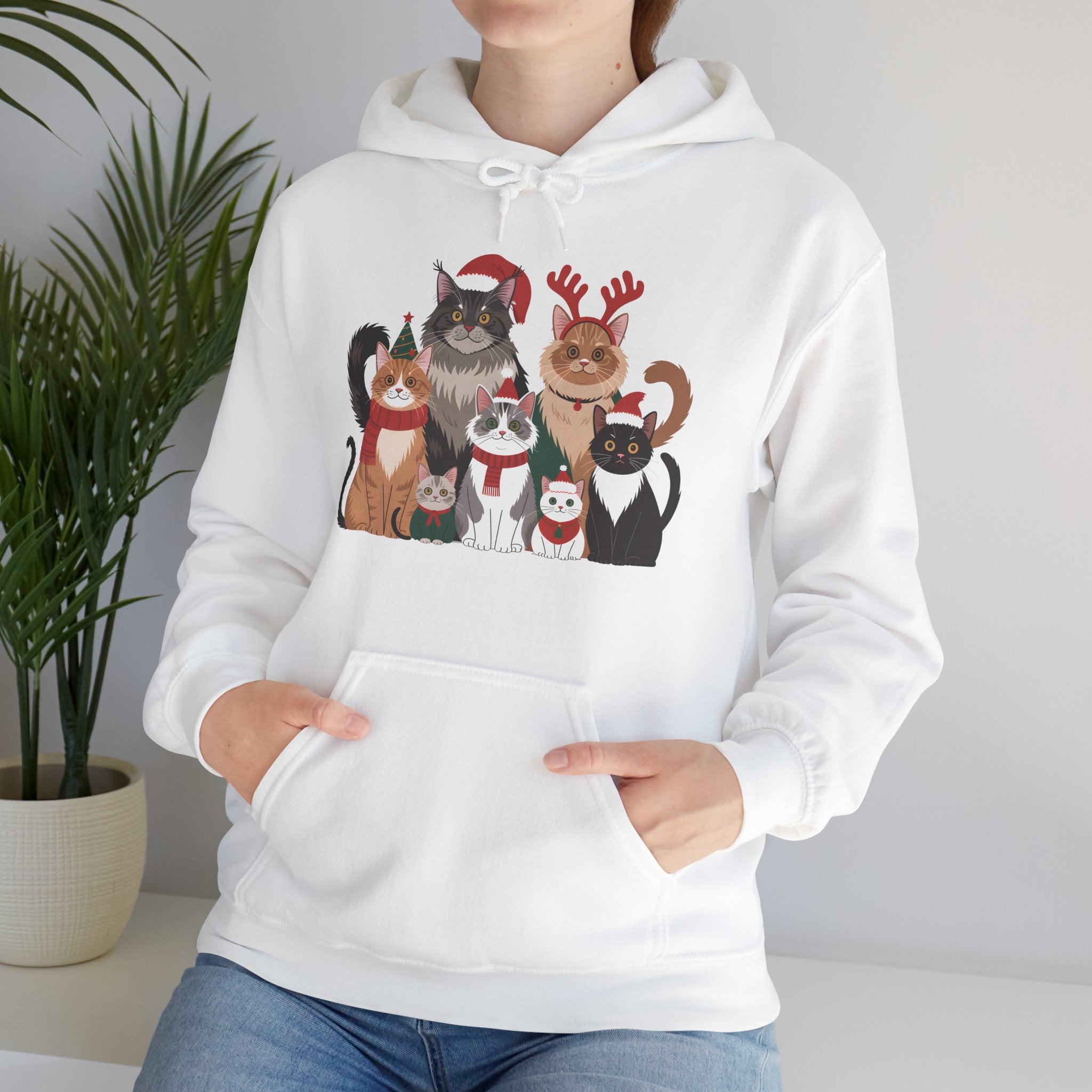 Cat Lover Christmas Hoodie