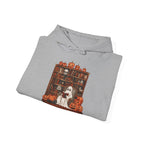 Ghost Book Reading Teacher Halloween Librarian Hoodie