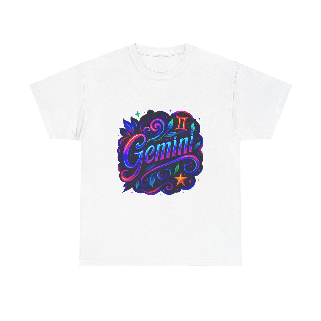 Neon Gemini Zodiac Tee