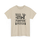 Black Cat Pumpkin Patch Halloween T-Shirt