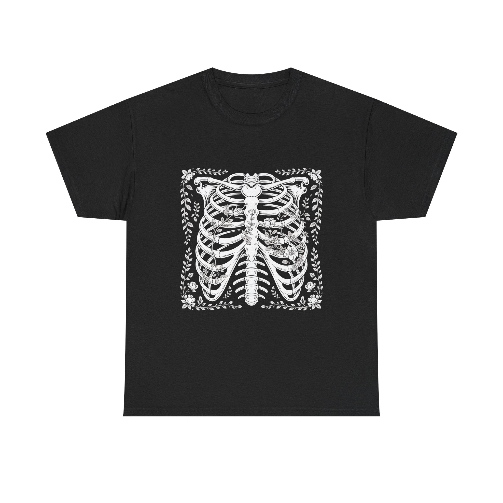 skeleton ribs graphic Tee