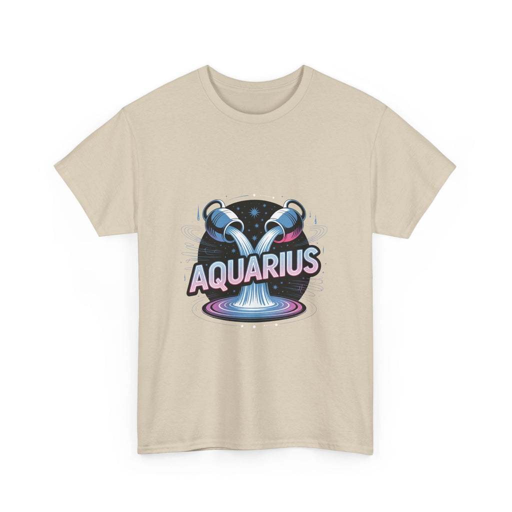 Neon Aquarius Zodiac Tee