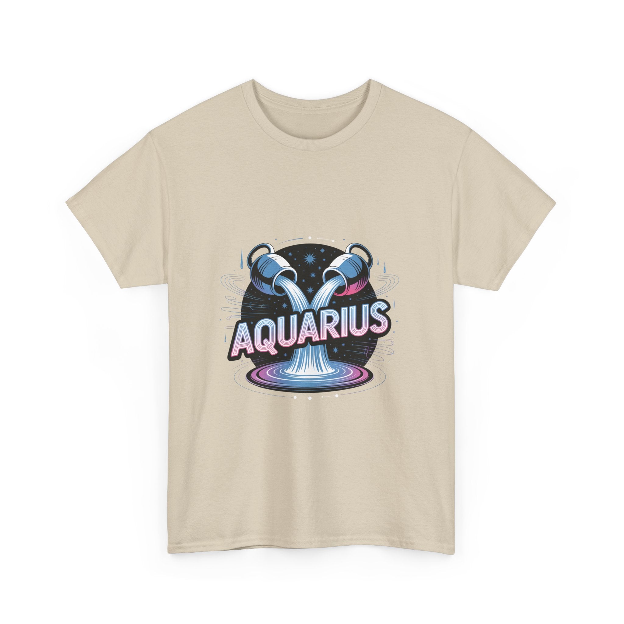 Neon Aquarius Zodiac Tee