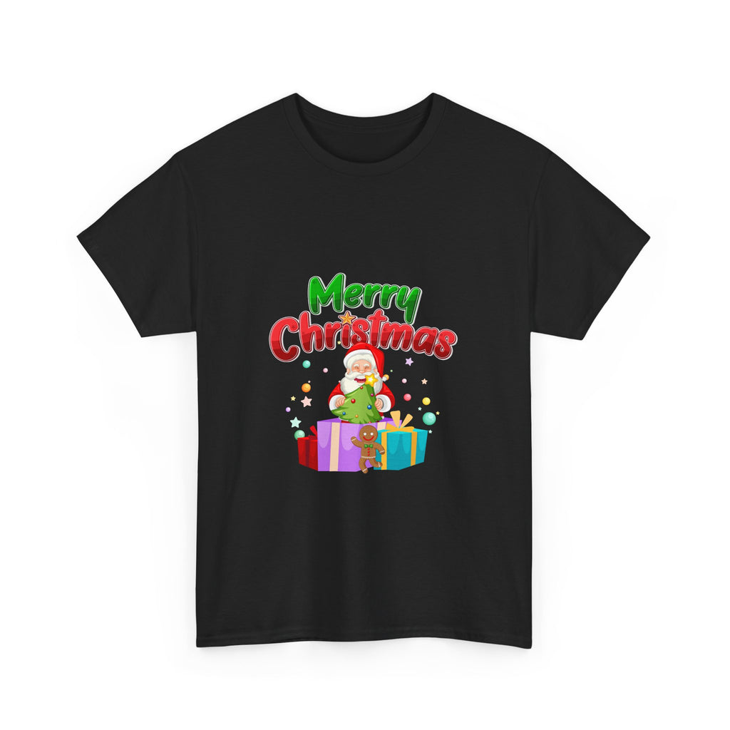 Santa & Presents Merry Christmas Graphic Tee