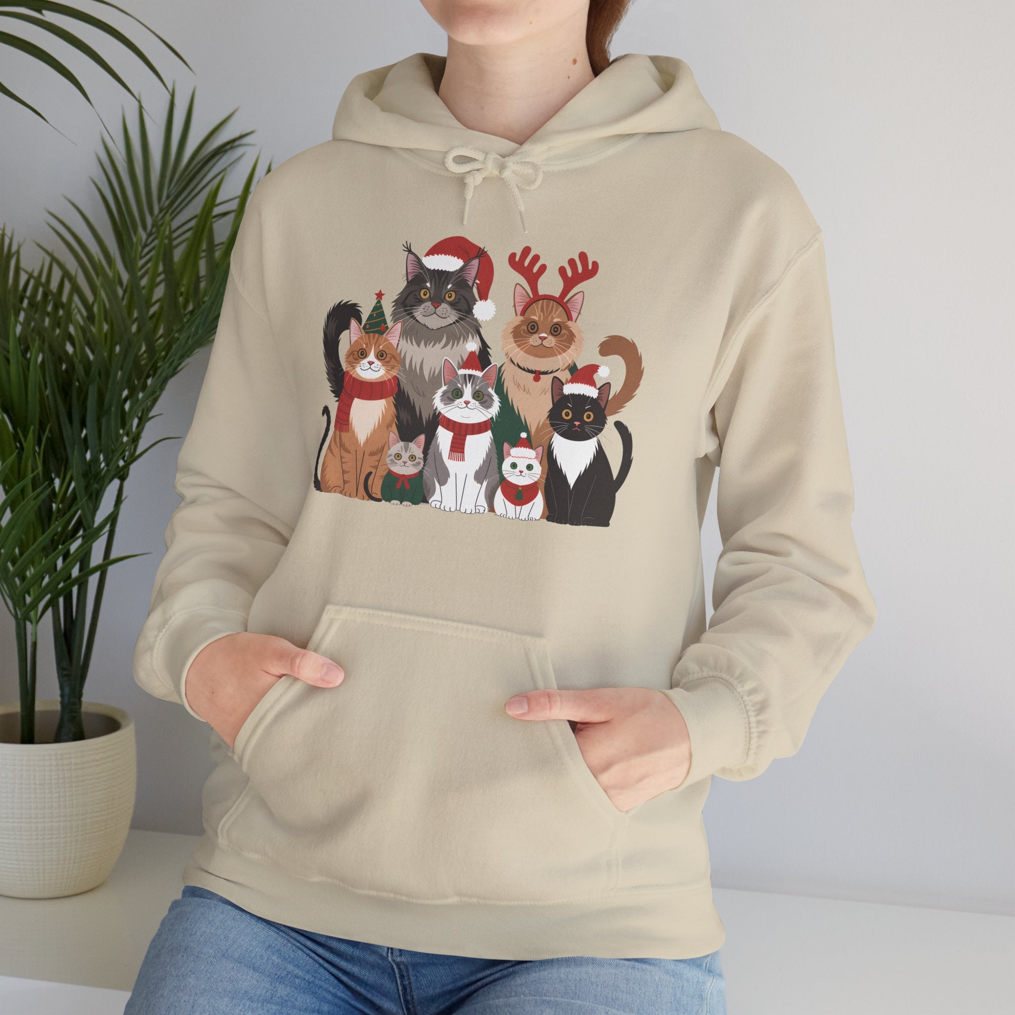 Cat Lover Christmas Hoodie
