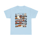 Funny Ghost Book Lovers Halloween Library Spooky Season Long Sleeve T-Shirt