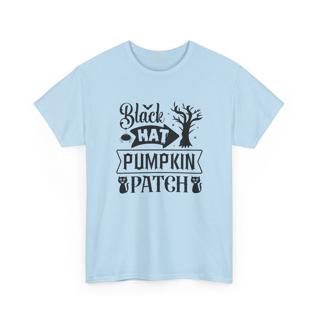 Black Cat Pumpkin Patch Halloween T-Shirt