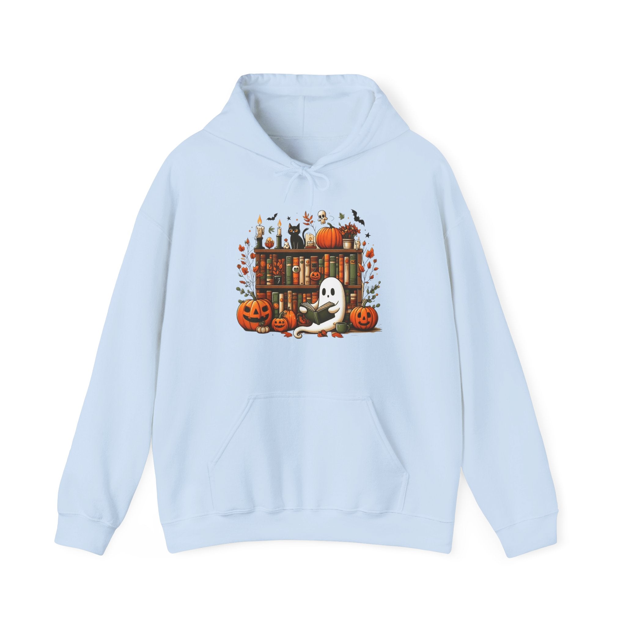 Reading Ghost Library Halloween Librarian Hoodie