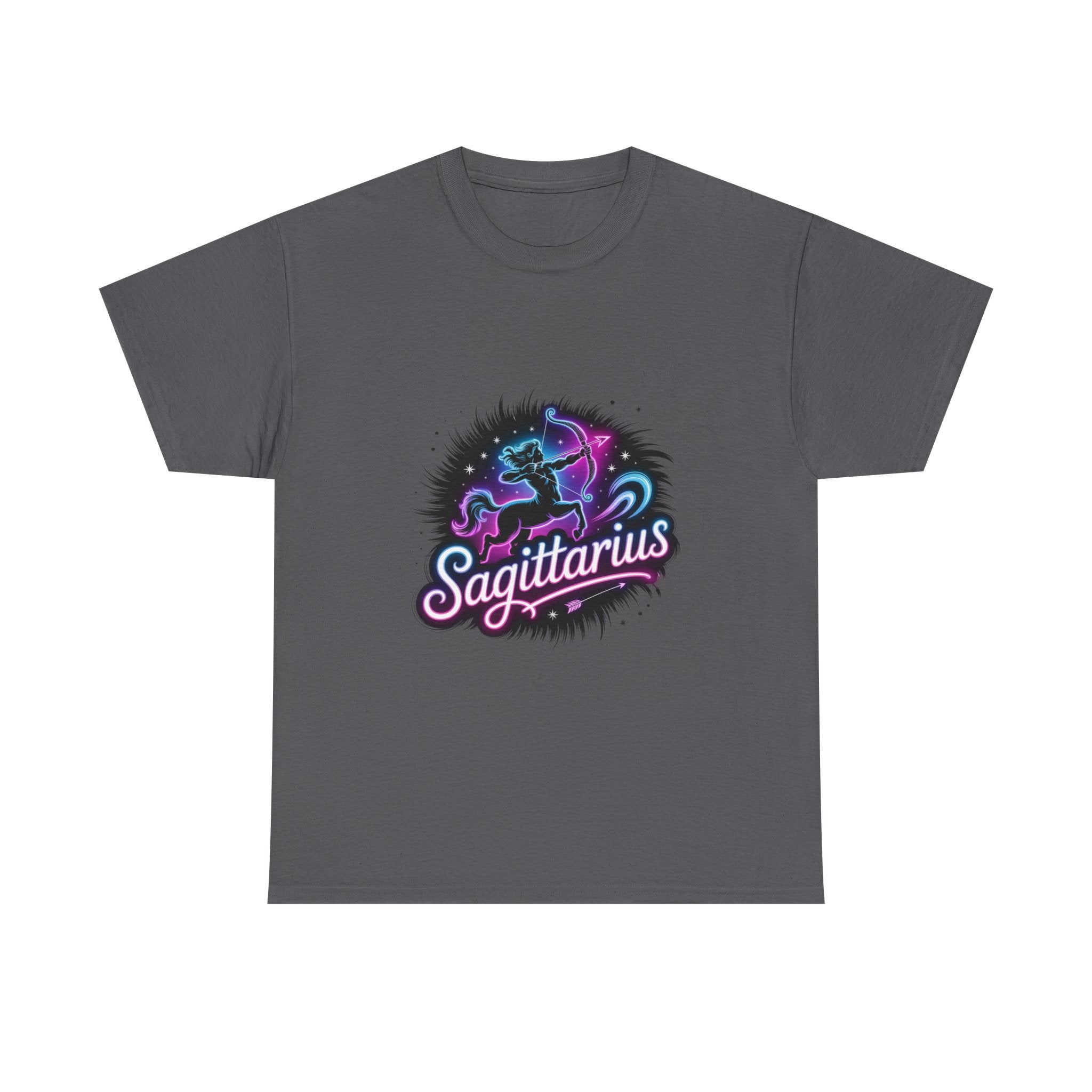 Neon Sagittarius Zodiac Tee