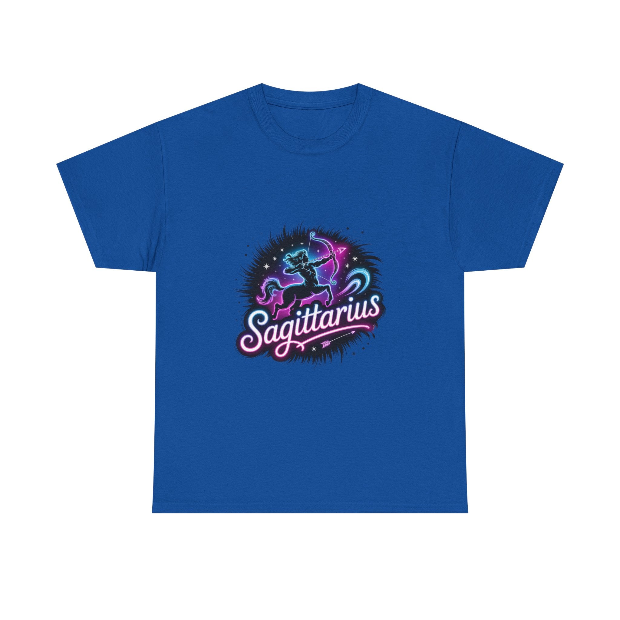Neon Sagittarius Zodiac Tee