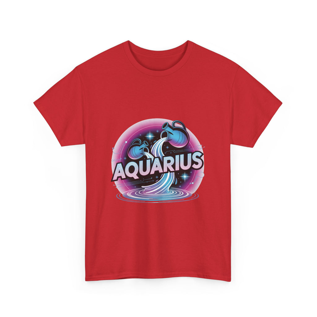 Neon Aquarius Zodiac Tee