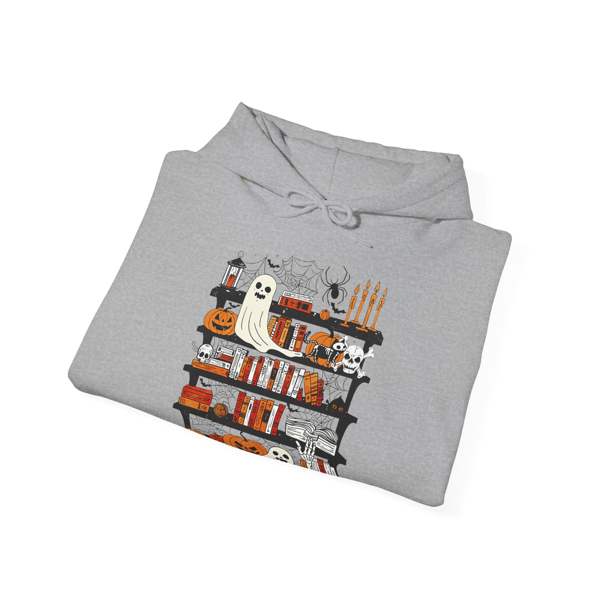 Funny Ghost Book Lovers Halloween Library Spooky Season Hoodie