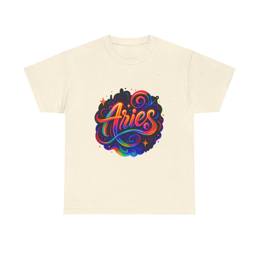 Neon Aries Zodiac Tee