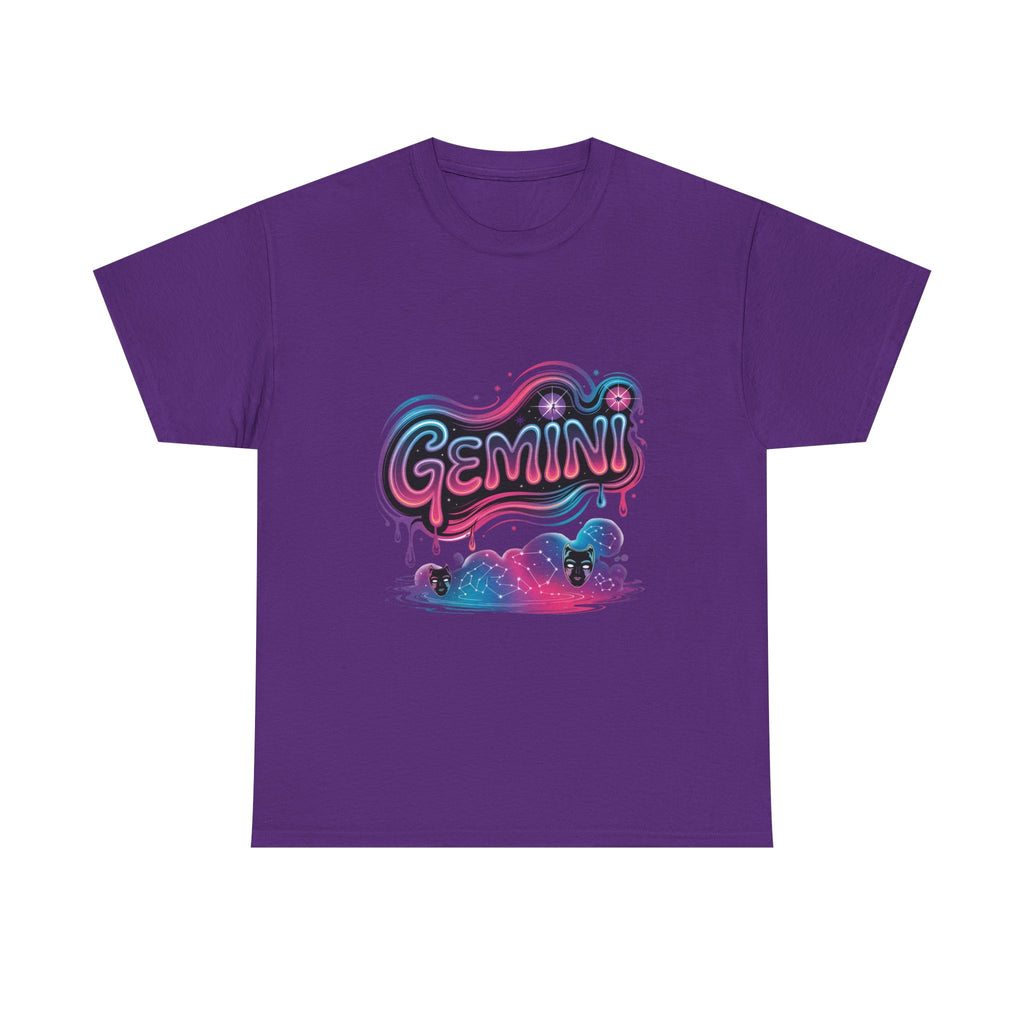 Neon Gemini Zodiac Tee