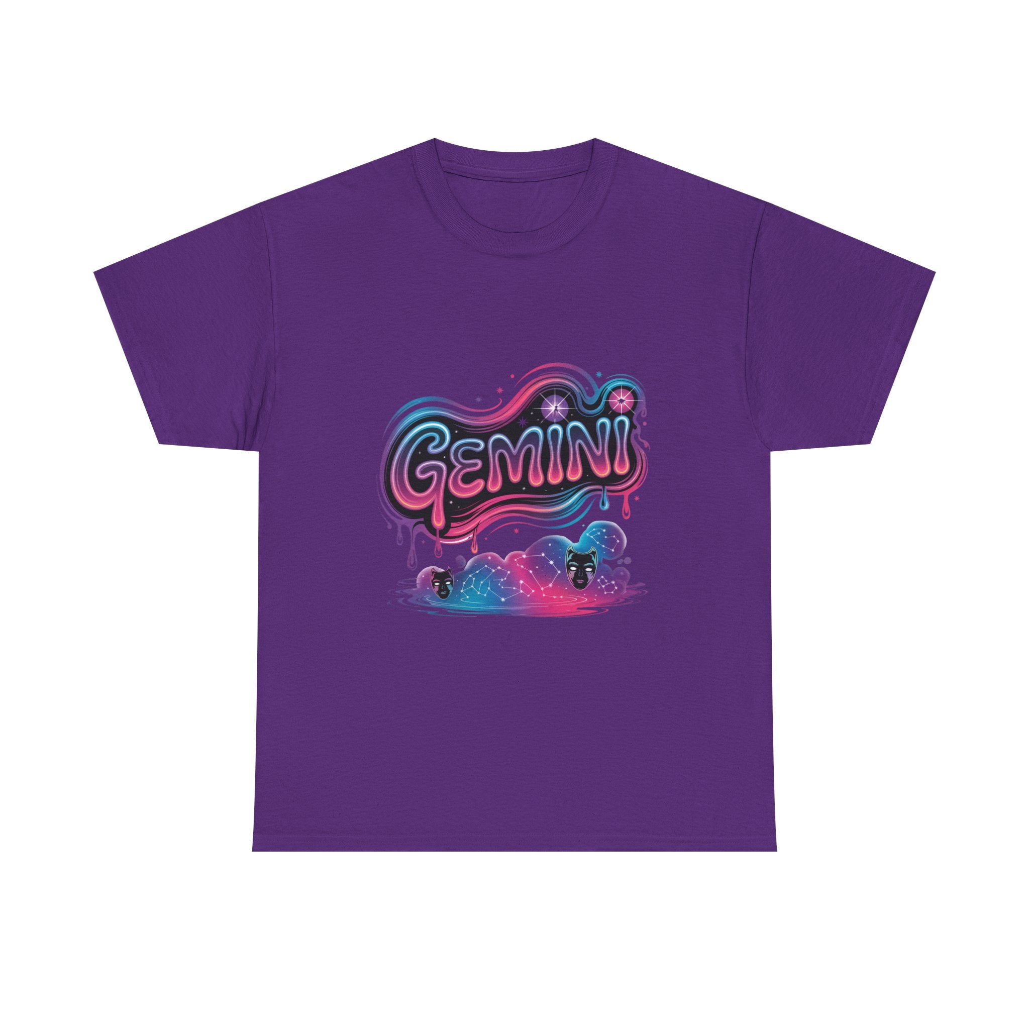 Neon Gemini Zodiac Tee