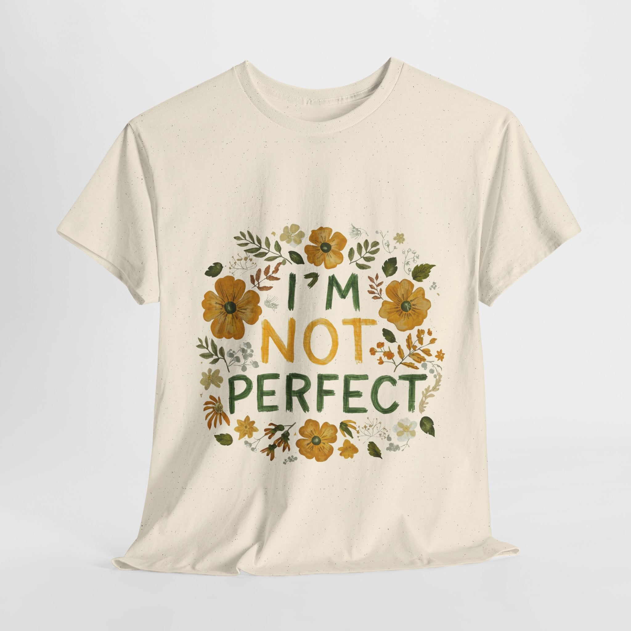 I Am Not Perfect Floral Tee
